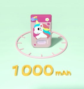 Aparat cyfrowy Xrec Aparat Cyfrowy 48mp Kamera 1080p Dla Dziecka Gry Latarka Mp3 Budzik Telefon / Bls-i9 / Różowy Królik 6