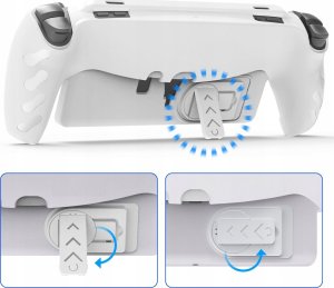 JYS Futerał Pokrowiec Etui Case 2w1 Przód Tył Do Sony Playstation Ps Portal / P5188 / Biały 7