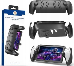 JYS Futerał Pokrowiec Etui Case 2w1 Przód Tył Do Konsoli Ps Portal Playstation / P5188 / Czarny 4