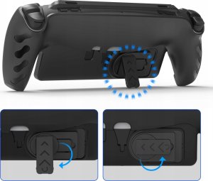 JYS Futerał Pokrowiec Etui Case 2w1 Przód Tył Do Konsoli Ps Portal Playstation / P5188 / Czarny 7