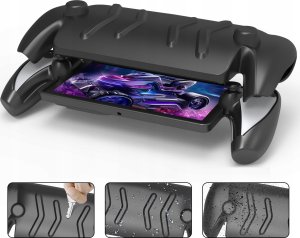 JYS Futerał Pokrowiec Etui Case 2w1 Przód Tył Do Konsoli Ps Portal Playstation / P5188 / Czarny 8