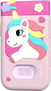 Aparat cyfrowy Xrec Aparat Cyfrowy 48mp Kamera 1080p Dla Dziecka Gry Latarka Mp3 Budzik Telefon / Bls-i9 / Różowy Jednorożec 2