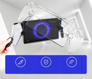 JYS Futerał Pokrowiec Etui Case Osłona Do Konsoli Sony Playstation Ps Portal / Przezroczysty / P5187 9