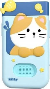 Aparat cyfrowy Xrec Aparat Cyfrowy 48mp Kamera 1080p Dla Dziecka Gry Latarka Mp3 Budzik Telefon / Bls-i9 / Niebieski Kotek 10