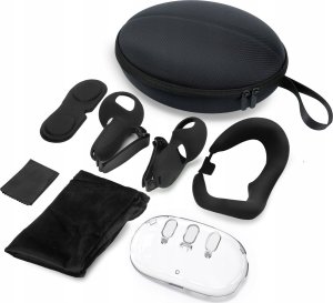 JYS Zestaw 7w1 Futerał Akcesoria Osłona Etui Do Gogli Okularów Vr Meta Quest 3 / Jys-mq016 3