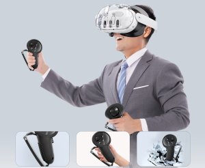 JYS Zestaw 7w1 Futerał Akcesoria Osłona Etui Do Gogli Okularów Vr Meta Quest 3 / Jys-mq016 10