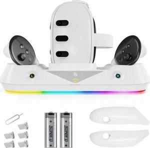 JYS Magnetyczna Stacja Dokująca Ładowarka Stojak 2 Akumulator Do Oculus Quest 3 / Jys-mq001 5