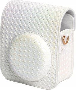 LoveInstant Zestaw 2w1 Futerał Etui Case Do Fuji Instax Mini 12 + Album Na 64 Zdjęcia / Biały 5