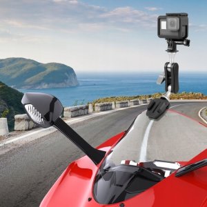 Puluz Klips Uchwyt Mocowanie Szyba Motocykl Motor Gopro Sjcam Xiaomi Insta360 Dji / Pu942b 8