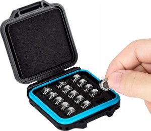 Pokrowiec JJC Pudełko Futerał Etui Box Na Baterie Guzikowe 15 Sztuk Lr44, Ag13, A76, Sr44 / Mcr-lr44x15 4