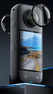 Osłona na obiektyw Telesin Zestaw Osłon 2x Osłona Na Obiektyw Obiektywy Do Insta360 X3 / X 3 Telesin / S6-ptc-03-tis 3