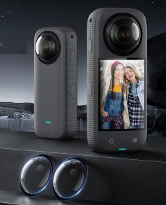 Osłona na obiektyw Telesin Zestaw Osłon 2x Osłona Na Obiektyw Obiektywy Do Insta360 X3 / X 3 Telesin / S6-ptc-03-tis 6