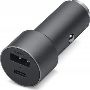 Ładowarka Mophie Podwójny ładowarka samochodowa USB-C/USB-A 30W srebrna 6