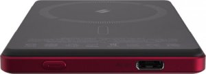 Powerbank Adam Elements Gravity C5 - magnetyczny powerbank bezprzewodowy 5000 mAh czerwony 3