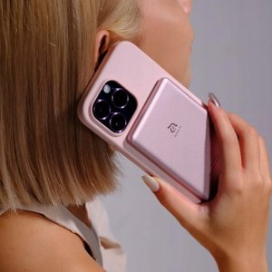 Powerbank Adam Elements Gravity C5 - magnetyczny powerbank bezprzewodowy 5000 mAh różowy 4