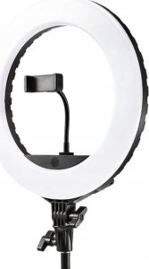 Statyw Fixed Statyw z lampką LED Ring - , śruba 1/4", uchwytem i sterowaniem na przewodzie USB czarny 12