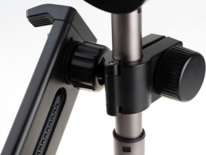 Statyw Fixed Statyw z lampką LED Ring - , śruba 1/4", uchwytem i sterowaniem na przewodzie USB czarny 5