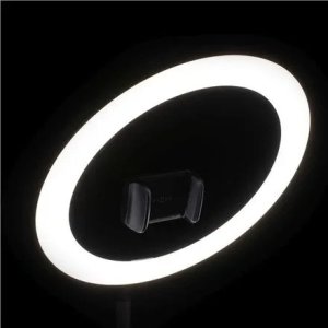 Statyw Fixed Statyw z lampką LED Ring - , śruba 1/4", uchwytem i sterowaniem na przewodzie USB czarny 9