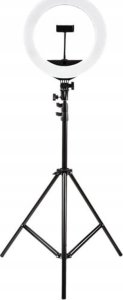 Statyw Fixed Statyw z lampką LED Ring - , śruba 1/4", uchwytem i sterowaniem na przewodzie USB czarny 10