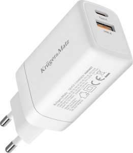 Ładowarka Kruger&Matz Ładowarka sieciowa Kruger&amp;Matz 65 W GaN z funkcją Power Delivery i Quick Charge 4