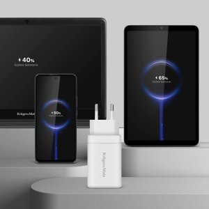 Ładowarka Kruger&Matz Ładowarka sieciowa Kruger&amp;Matz 65 W GaN z funkcją Power Delivery i Quick Charge 10