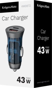 Ładowarka Kruger&Matz Ładowarka samochodowa 43 W Kruger&amp;Matz 5