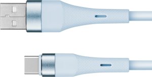 Kabel USB Kruger&Matz USB-A - USB-C 1 m Niebieski (KM1268-1BL) 1