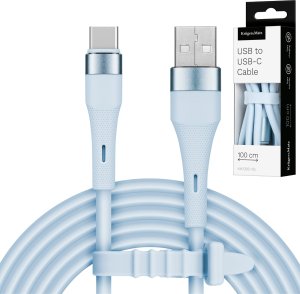 Kabel USB Kruger&Matz USB-A - USB-C 1 m Niebieski (KM1268-1BL) 4