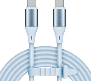 Kabel USB Kruger&Matz USB-C - USB-C 1 m Niebieski (KM1269-1BL) 2