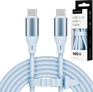 Kabel USB Kruger&Matz USB-C - USB-C 1 m Niebieski (KM1269-1BL) 4