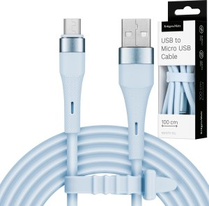 Kabel USB Kruger&Matz USB-A - microUSB 1 m Niebieski (KM1270-1BL) 5