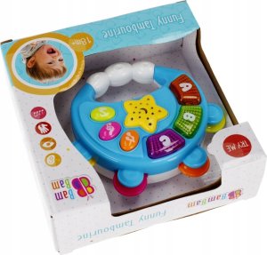 BamBam BAM BAM MUZYCZNY TAMBURYN B/O 16X16X6 MIX2 36/72 3