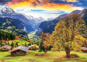 Trefl PUZZLE 1000EL TREFL MALOWNICZA WIOSKA ALPY PUD6 2