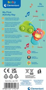 Clementoni MUZYCZNY KLUCZYK B/O 10X4X20 17949 CLM WB 7