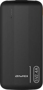 Powerbank Awei Powerbank Awei P20K 10000mAh 2xUSB 2,4A czarny 1