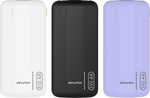 Powerbank Awei Powerbank Awei P20K 10000mAh 2xUSB 2,4A czarny 2