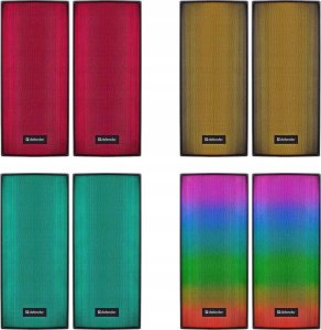 Głośniki komputerowe Defender Głośniki Defender SPITFIRE 2.0 6W Bluetooth USB podświetlenie RGB MP3 4