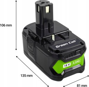 Green Cell Bateria Green Cell do elektronarzędzi Ryobi ONE+ 18V 4Ah Akumulator zamiennik RB18L40 10