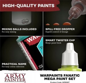 Army Painter The Army Painter: Warpaints - Fanatic - Most Wanted Paint Set 5