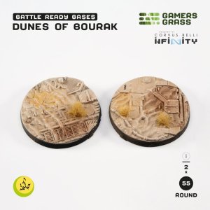 Gamers Grass Gamers Grass: Infinity - Dunes of Bourak - Round 55mm (2x) 1