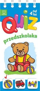 Aksjomat Książeczka Quiz przedszkolaka z misiem od 4 lat 1