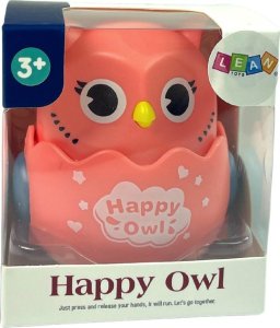 LeanToys Sówka Malucha Sensoryczna Różowa 3