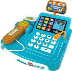 LeanToys Kasa Sklepowa Waga Opakowania Ciasteczek Skaner Na Baterie 2