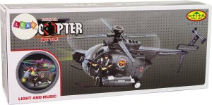LeanToys Helikopter Wojskowy Skrzydła Światła Na Baterie 4