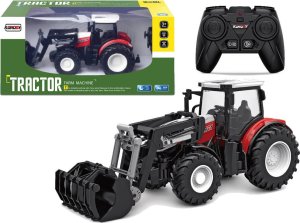 LeanToys Traktor  Czerwony Zdalnie Sterowany 2,4 G Ruchoma Łyżka 1:24 1