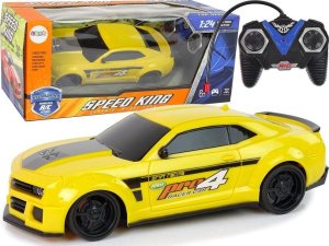 LeanToys Sportowe Szybkie Auto Zdalnie Sterowane R/C Żółte 1:24 Speed King 1