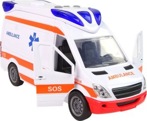 LeanToys Interaktywne Auto Karetka Ambulans + Nosze Światło Dźwięk 2
