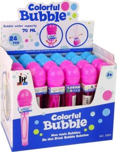 LeanToys Bańki Mydlane Mikrofon 2 Kolory 70 ml 4