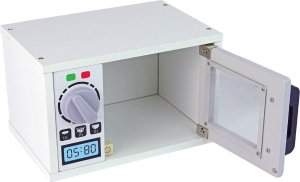 LeanToys Drewniana Kuchenka Mikrofalowa Mikrofalówka Jedzenie Biała 4