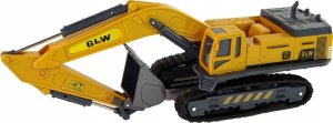 LeanToys Pojazd Budowlany Koparka Gąsienica 1:55 Żółty 4